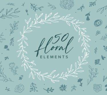 50-Handmade-Floral-Elements-Image